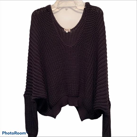 POL Sweaters - POL open knit over sized black sweater size 2X